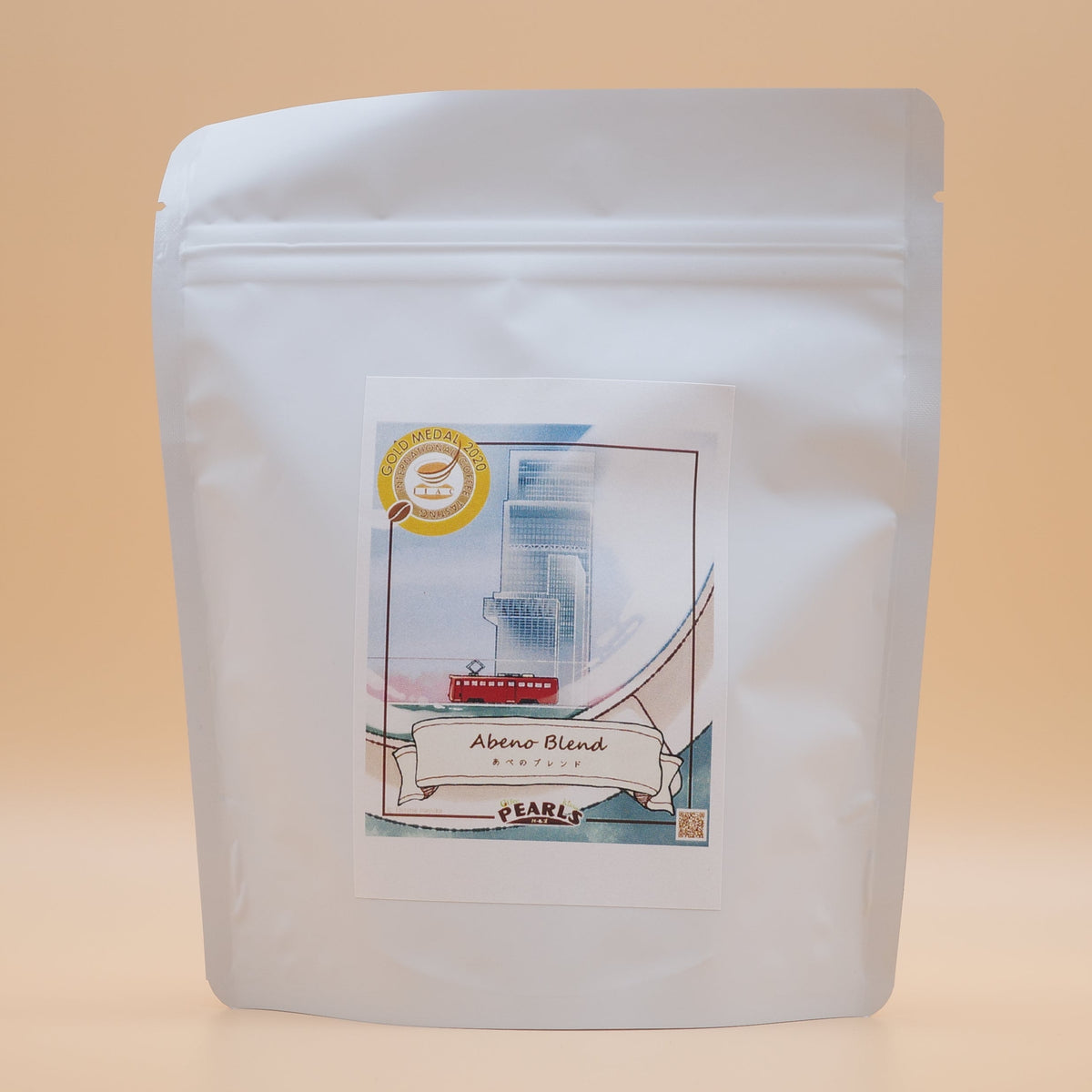 あべのブレンド コーヒー豆の袋 100g（パールズ）