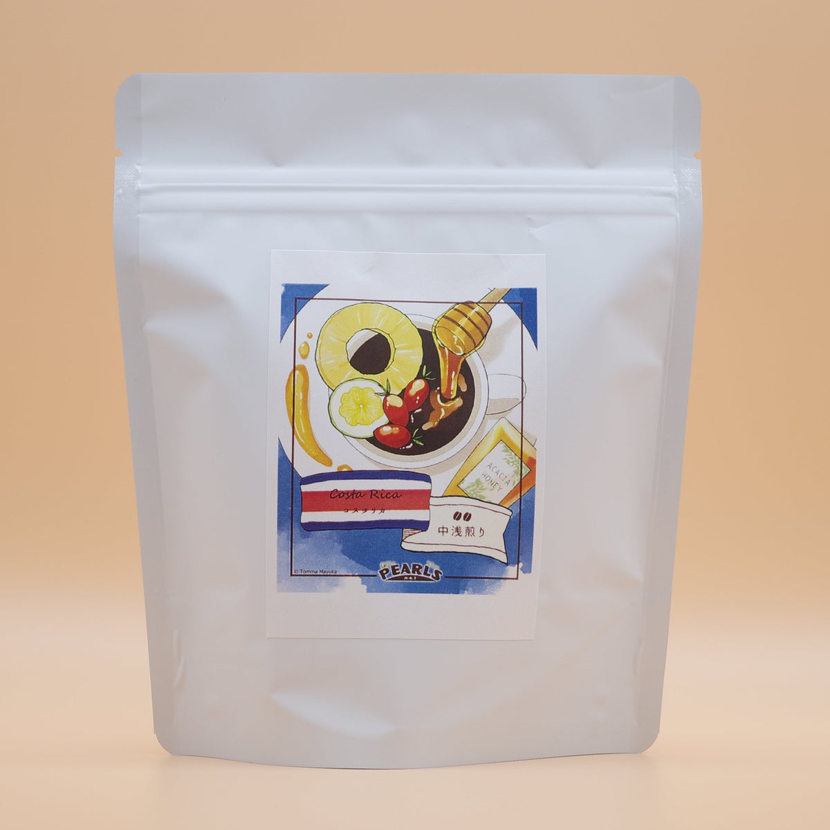 コスタリカ タラス コーヒー豆の袋 100g（パールズ）