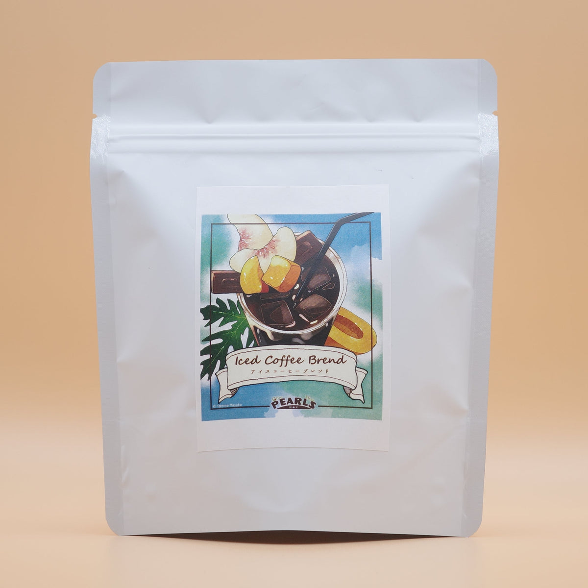 アイスコーヒーブレンド コーヒー豆の袋 100g（パールズ）